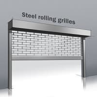 Steel rolling grilles